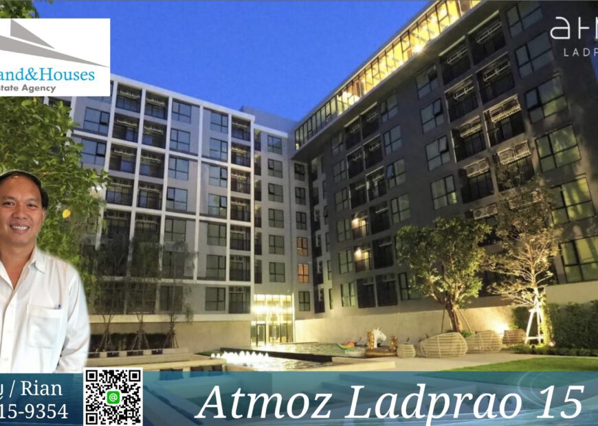 ขายคอนโด Atmoz Ladprao 15 ราคาเสนอขาย 2,750,000 บาท (แอทโมซ ลาดพร้าว 15) Condo for sale Atmoz Ladprao 15, sale price THB 2.75m