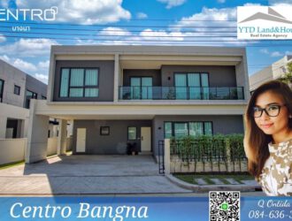 House for rent centro Bangna XL Size New design house next to Mega-Bangna 100,000 baht/month (fully furnished)