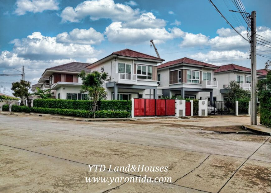 ให้เช่า บ้านแฝด 2 ชั้นในโครงการศุภาลัย ไพร์ด ประชาอุทิศ บ้านแปลงมุม 2-storey twin house for rent in Supalai Pride Pracha Uthit THB 22,924/month