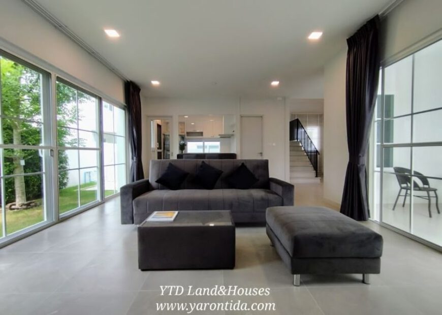 ให้เช่าบ้านเดี่ยว ชัยพฤกษ์ บางนา กม.15 75,000 บาท/เดือน (เฟอร์นิเจอร์ครบ)