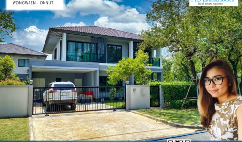 House for Sale/Rent at Burasiri Wongwean-Onnut ขาย/ให้เช่าบ้าน บุราสิริ วงแหวน อ่อนนุช sale 18.9m , rent 75k/month