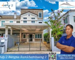Indy 2 Bangna-RamKhamhaeng 2 บ้านทาวน์โฮมหรู โครงการใหม่พึ่งสร้าง สวยกว่า อินดี้ ทุก ๆ THB 55k/month