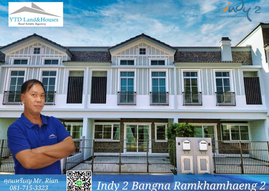 For rent Indy 2 Bangna-Ramkhamhaeng 2 THB 40k/month
