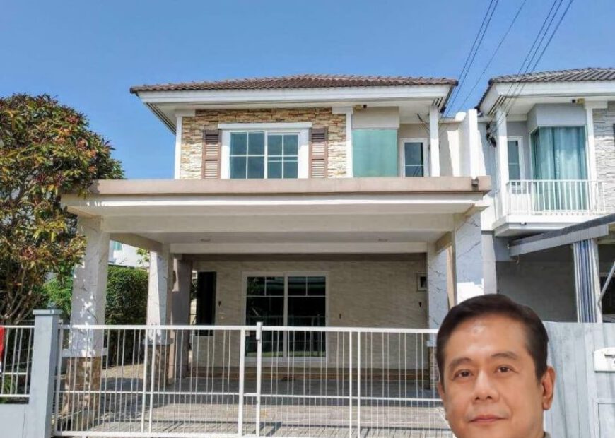 2-storey townhome for sale in the Villaggio Pinklao-Salaya Concept project, the only Urban Cottage project on Pinklao-Salaya