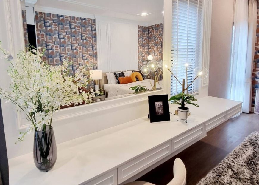 Luxury House for Rent Nantawan Rama 9 New Krungthepkreetha Beautiful show house quality furniture