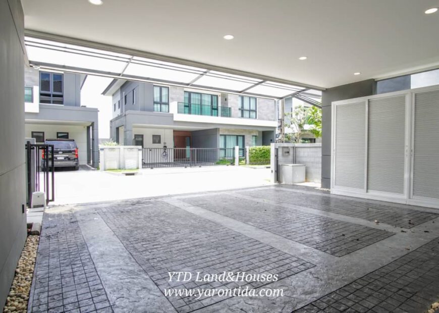 For Rent ​​​​The City Bangna, Luxury detached house, New project, Next to Mega-Bangna 130,000 Baht/month (Fully furnished)