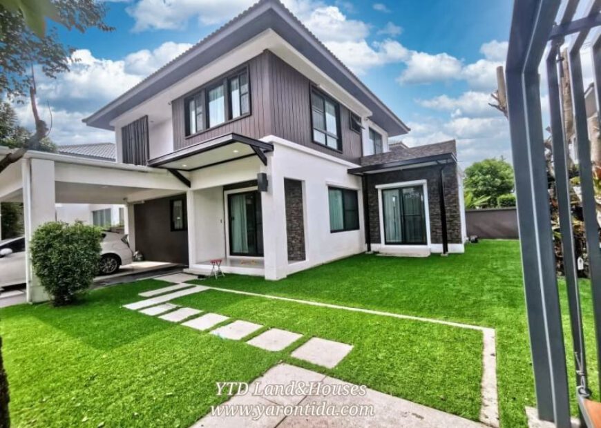 ให้เช่าบ้านเดี่ยว มัณฑนา บางนา ก.ม.7 68,000.- บาท/เดือน​ (Fully furnished)