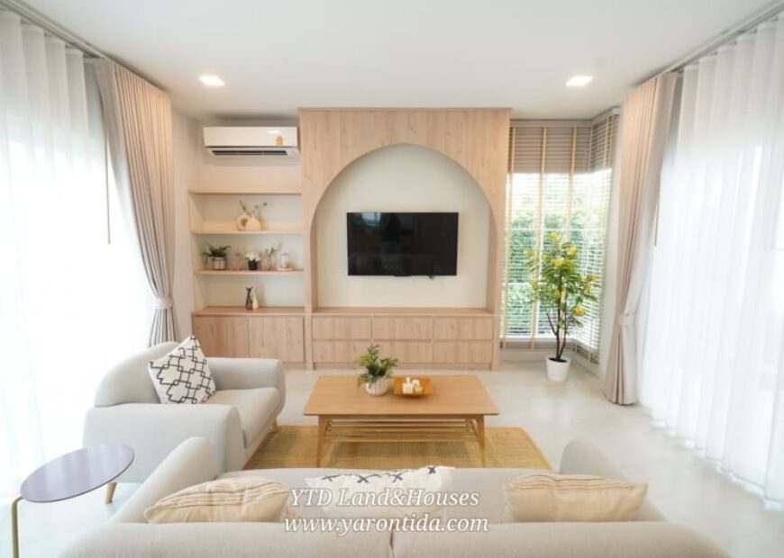 ให้เช่าบ้านเดี่ยว ชัยพฤกษ์ บางนา กม.15 75,000 บาท/เดือน (เฟอร์นิเจอร์ครบ)