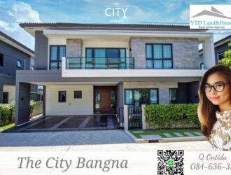 The City บางนา ไซส์ L บ้านเดี่ยวหรู โครงการใหม่ ติดเมกา-บางนา ให้เช่า (เฟอร์นิเจอร์ครบ)
