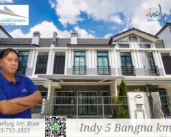 ให้เช่าทาวน์เฮ้าส์ใหม่ อินดี้ 5 บางนา กม7 (35,000 บาท ต่อเดือน)