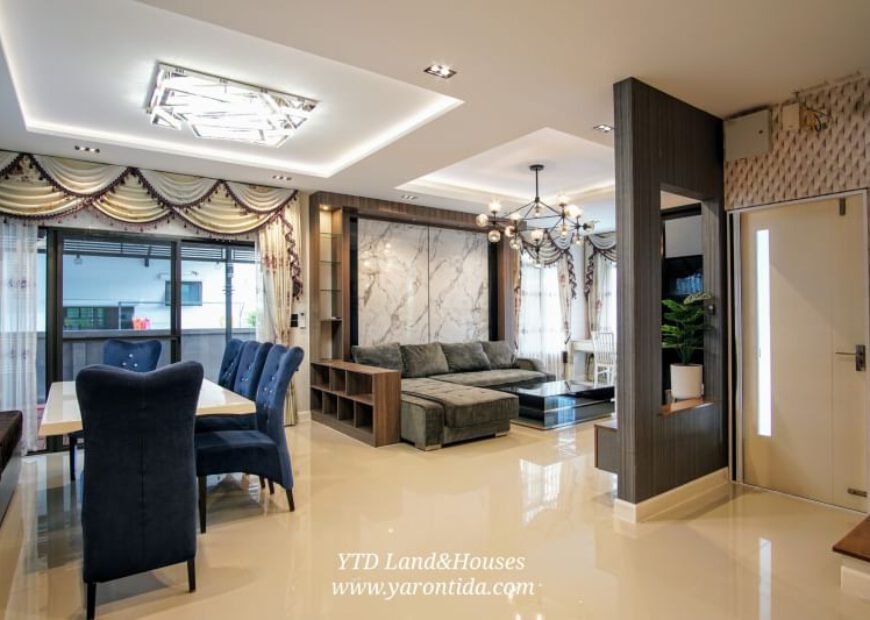 บ้านเดี่ยว มัณฑนา อ่อนนุช-วงแหวน 4 บ้านพร้อมอยู่ ต่อเติม ตกแต่ง และแถมเฟอร์นิเจอร์