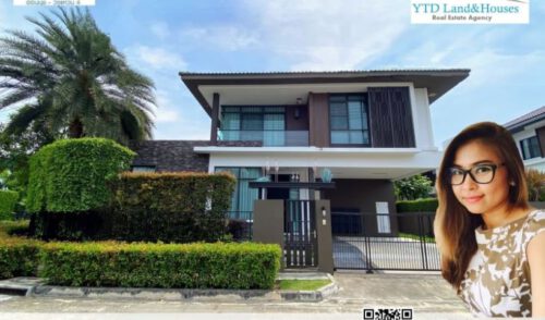บ้านเดี่ยว มัณฑนา อ่อนนุช-วงแหวน 4 แปลงมุม สวนใหญ่