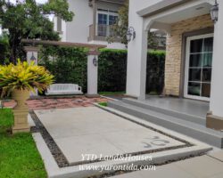 ให้เช่า บ้านนันทวัน บางนา กม.7 สวนหลังบ้านขนาดใหญ่  (Fully furnished)