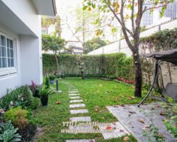 ให้เช่า บ้านนันทวัน บางนา กม.7 สวนหลังบ้านขนาดใหญ่  (Fully furnished)