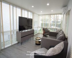ให้เช่า บ้านนันทวัน บางนา กม.7 สวนหลังบ้านขนาดใหญ่  (Fully furnished)