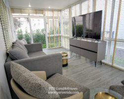 ให้เช่า บ้านนันทวัน บางนา กม.7 สวนหลังบ้านขนาดใหญ่  (Fully furnished)