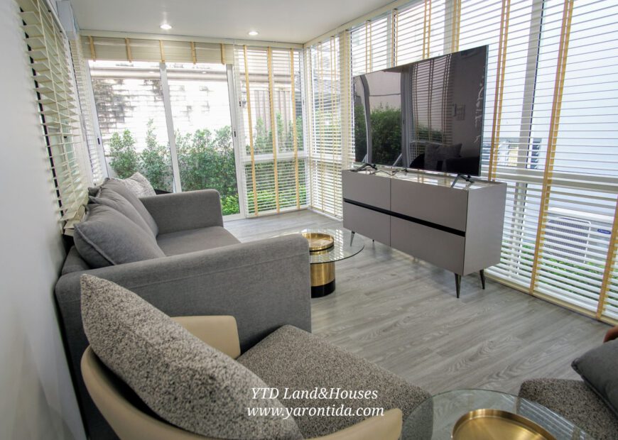 ให้เช่า บ้านนันทวัน บางนา กม.7 สวนหลังบ้านขนาดใหญ่  (Fully furnished)