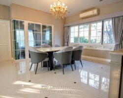 ให้เช่า บ้านนันทวัน บางนา กม.7 สวนหลังบ้านขนาดใหญ่  (Fully furnished)