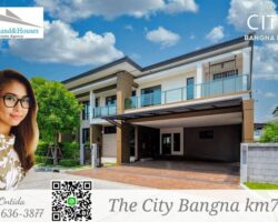 ขายบ้าน THE CITY บางนา กม.7 เนื้อที่ 96 ตารางวา หลังใหญ่ พร้อมเฟอร์บิวท์อิน