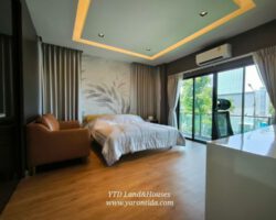 ขาย !!! บ้านเดี่ยว 2 ชั้น โครงการ เดอะ แกรนด์ ริเวอร์ สุวรรณภูมิ บ้านหลังใหญ่เนื้อที่เยอะ สภาพบ้านใหม่