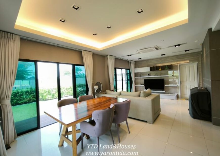 ขาย !!! บ้านเดี่ยว 2 ชั้น โครงการ เดอะ แกรนด์ ริเวอร์ สุวรรณภูมิ บ้านหลังใหญ่เนื้อที่เยอะ สภาพบ้านใหม่