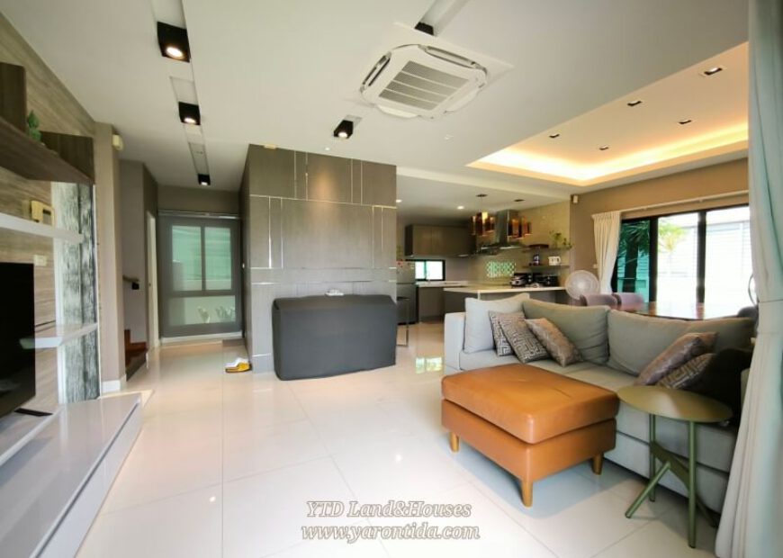 ขาย !!! บ้านเดี่ยว 2 ชั้น โครงการ เดอะ แกรนด์ ริเวอร์ สุวรรณภูมิ บ้านหลังใหญ่เนื้อที่เยอะ สภาพบ้านใหม่