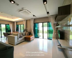 ขาย !!! บ้านเดี่ยว 2 ชั้น โครงการ เดอะ แกรนด์ ริเวอร์ สุวรรณภูมิ บ้านหลังใหญ่เนื้อที่เยอะ สภาพบ้านใหม่