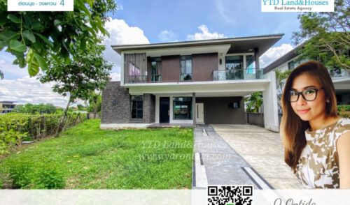 ขายบ้านเดี่ยว มัณฑนา อ่อนนุช-วงแหวน 4 แปลงมุม สวนใหญ่ ที่ดินเยอะ