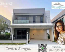ให้เช่า บ้านเดี่ยว 2 ชั้น 4 ห้องนอน Centro บางนา