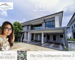 ขายบ้านโครงการ บ้านใหญ่ ที่ดินใหญ่ The City สุขุมวิท-อ่อนนุช 2 บ้านเดี่ยวหรู สไตล์ Modern Contemporary