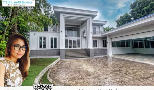 ขายบ้านเดี่ยวหรู ทำเลหลังพาราไดซ์พาร์ค หมู่บ้านเสรี ในซอยศรีนครินทร์ 55 ถนนศรีนครินทร์