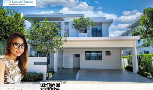 ให้เช่าบ้าน มัณฑนา บางนา กม.15 บ้านแปลงมุม อยู่ใกล้สโมสร ตกแต่งสวย สภาพบ้านใหม่ 100%