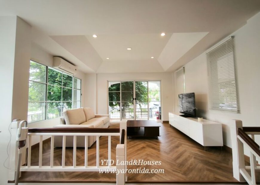 ให้เช่า บ้านเดี่ยว 2 ชั้น โครงการสีวลี สุวรรณภูมิ บ้านแปลงมุม