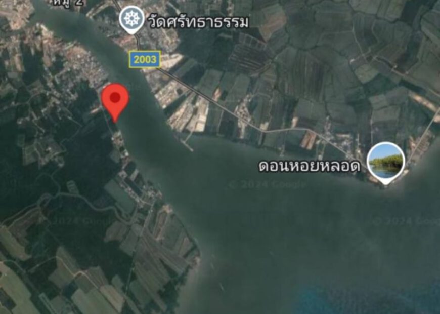 ขายรวมที่ดินติดแม่น้ำแม่กลอง ใกล้ปากคลองด่าน(ปากอ่าวไทย)