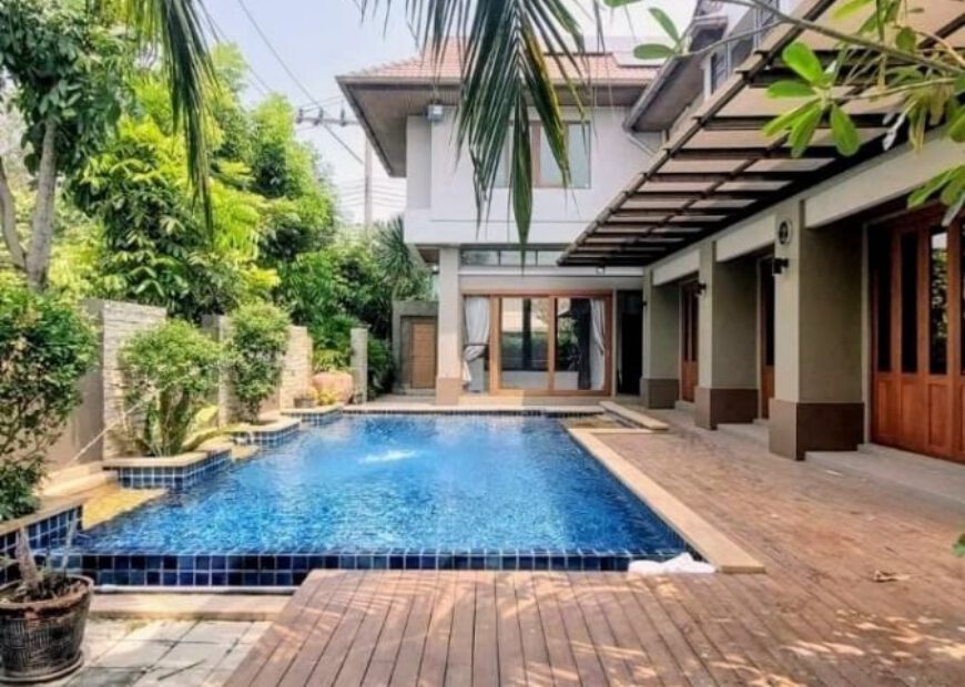 ให้เช่าบ้าน อารียา สวนา เกษตร-นวมินทร์ พร้อมสระว่ายน้ำส่วนตัว (เฟอร์นิเจอร์ครบ)