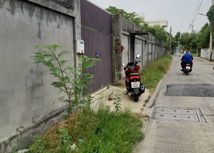 ขายที่ดินปากน้ำ ใกล้สถานีรถไฟฟ้า รร. นายเรือ (600 เมตร) ซอยเทศบาล 23 (กันตะบุตร)