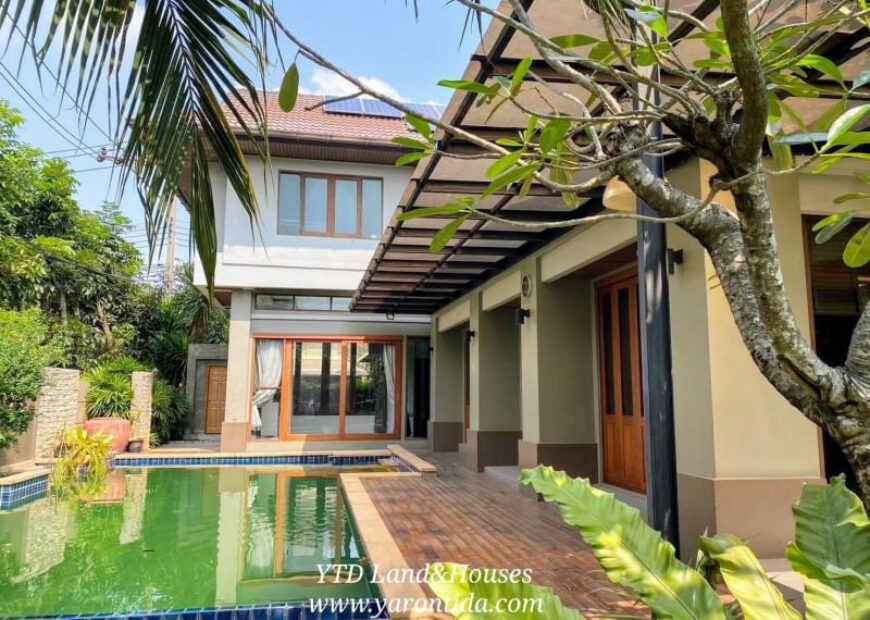 ให้เช่าบ้าน อารียา สวนา เกษตร-นวมินทร์ พร้อมสระว่ายน้ำส่วนตัว (เฟอร์นิเจอร์ครบ)