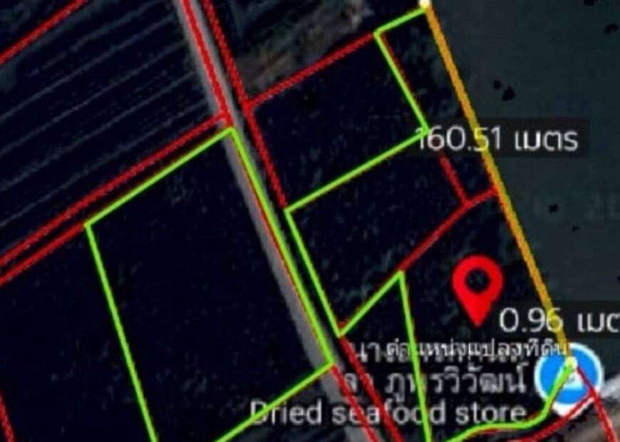 ขายรวมที่ดินติดแม่น้ำแม่กลอง ใกล้ปากคลองด่าน(ปากอ่าวไทย)