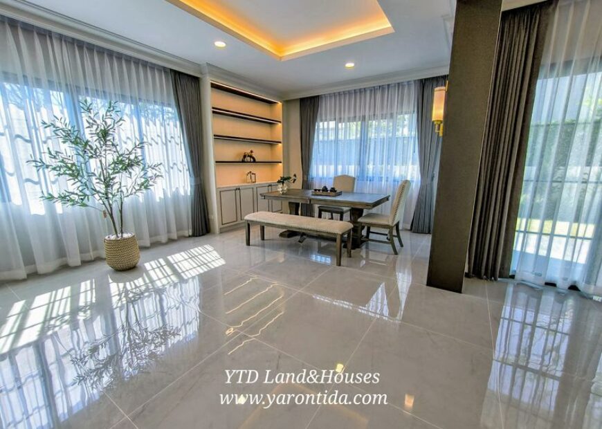 The City บางนา 2 ไซส์ XL บ้านเดี่ยวหรู โครงการใหม่ ติดเมกา-บางนา ให้เช่า (เฟอร์นิเจอร์ครบ)