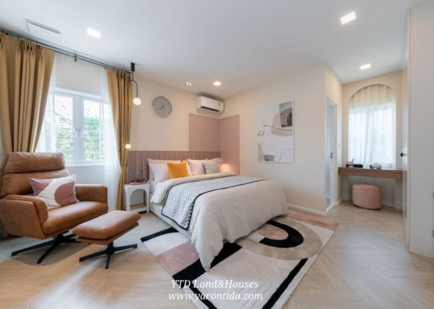 ให้เช่าบ้านสวยๆ ชัยพฤกษ์ บางนา กม.15 แปลงหัวมุมติดสโมสร สระว่ายน้ำ ปล่อยเช่า  (เฟอร์นิเจอร์ครบ)