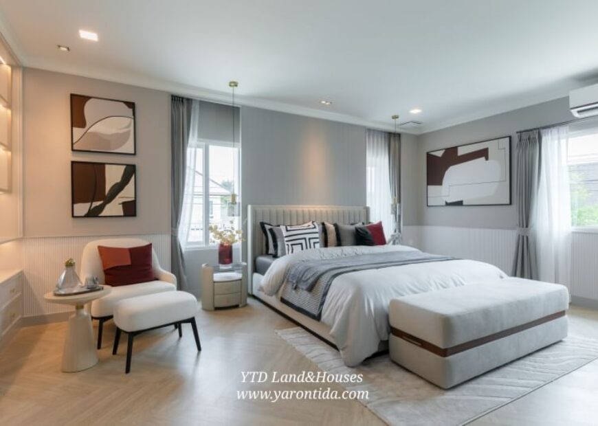 ให้เช่าบ้านสวยๆ ชัยพฤกษ์ บางนา กม.15 แปลงหัวมุมติดสโมสร สระว่ายน้ำ ปล่อยเช่า  (เฟอร์นิเจอร์ครบ)