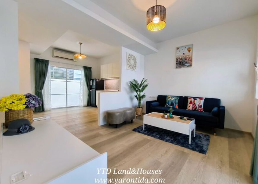 For rent, 2-storey townhouse, Indy Bangna-Ramkhamhaeng 2, near Mega Bangna