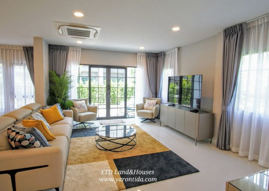 ให้เช่าบ้านเดี่ยว โครงการ Centro บางนา บ้านเดี่ยวดีไซน์ใหม่ติดเมกะ-บางนา (เฟอร์นิเจอร์ครบ)
