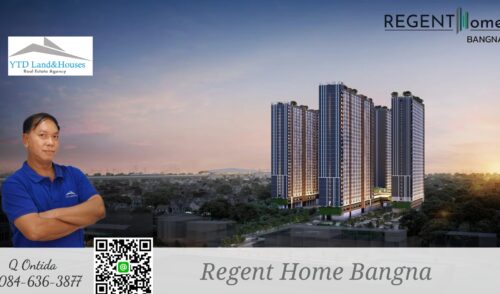 ให้เช่า คอนโด รีเจ้นท์ โฮม บางนา ชั้น 15 อยู่ใกล้รถไฟฟ้าเพียง 400 เมตร