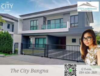 The City บางนา ไซส์ L บ้านเดี่ยวหรู โครงการใหม่ ติดเมกา-บางนา ให้เช่า (เฟอร์นิเจอร์ครบ)