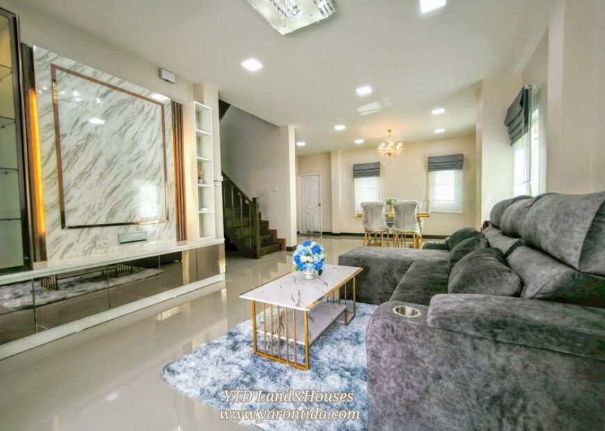 ขาย บ้านแฝด สไตล์บ้านเดี่ยว 2 ชั้น ในโครงการบ้านบุรีรมย์ เทพารักษ์