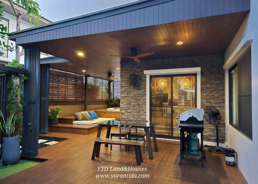 มัณฑนา บางนา กม7 ให้เช่า บ้านสวย สภาพดี เฟอร์นิเจอร์ครบ