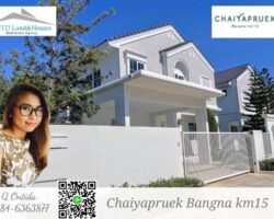 ให้เช่าบ้านเดี่ยว ชัยพฤกษ์ บางนา กม.15 95,000 บาท/เดือน (เฟอร์นิเจอร์ครบ) **พร้อมอยู่ **
