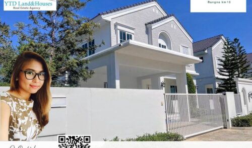 ให้เช่าบ้านเดี่ยว ชัยพฤกษ์ บางนา กม.15 95,000 บาท/เดือน (เฟอร์นิเจอร์ครบ) **พร้อมอยู่ **