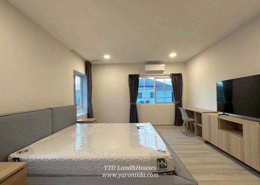 ให้เช่าบ้านเดี่ยว ชัยพฤกษ์ บางนา กม.15 หน้าบ้านทิศใต้ (เฟอร์นิเจอร์ครบ) **พร้อมอยู่ **